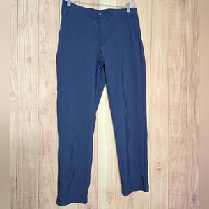 Birdie Bound Golf Dress Pants Mens Navy Blue Flex Waist Trousers L 32x32